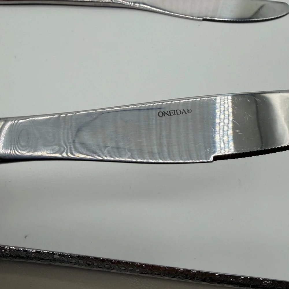 Oneida Southern Garden Stainless Flatware 15 Piece Set Knives Forks‎ Teaspoons